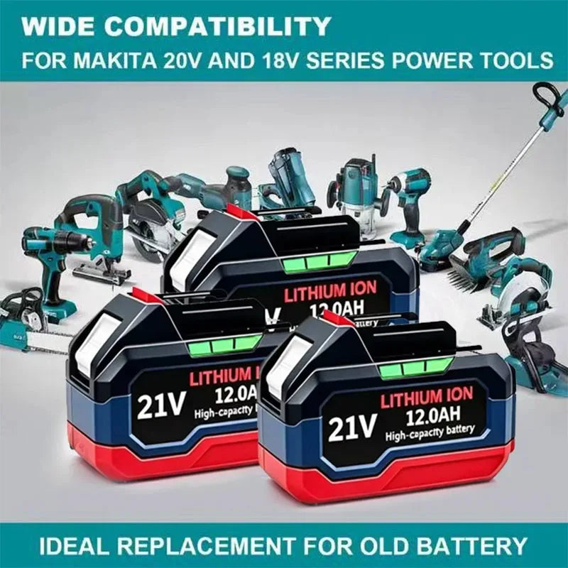 Rechargeable Battery 6.0Ah 9.0Ah 1.2Ah Power Tool Lithium Ba