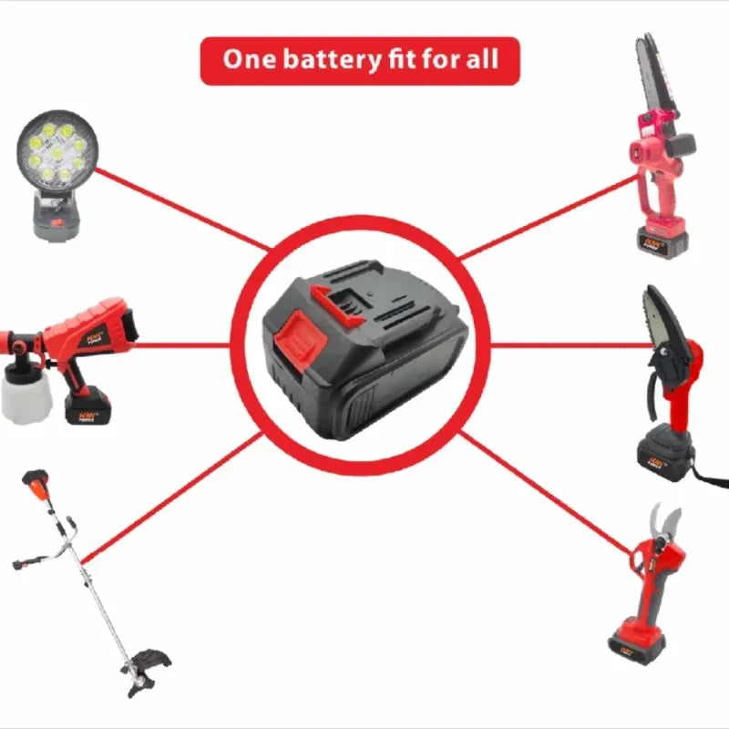 18V Large Capacity Rechargeable Lithium Ion Battery Cordless
