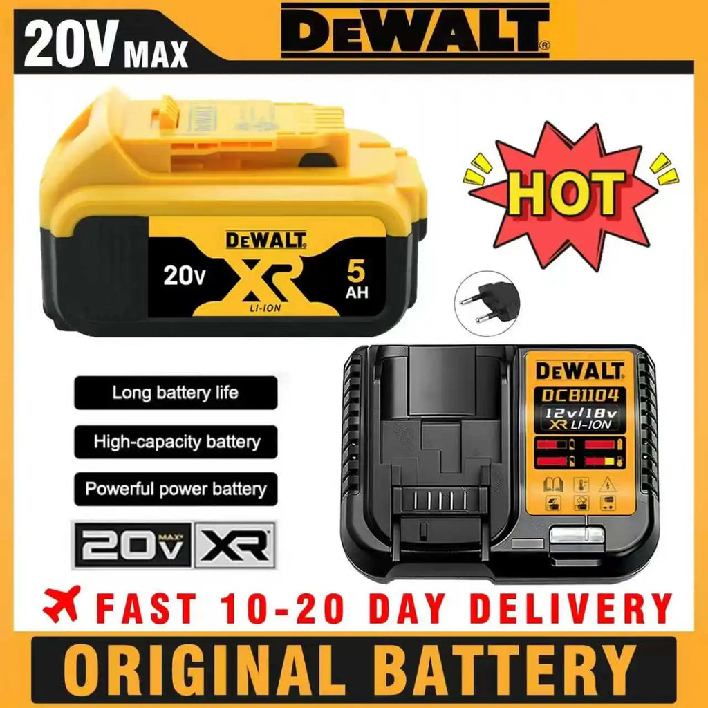 100% Authentic Dewalt 18V/20V 6.0Ah Battery Li-lon Power Too