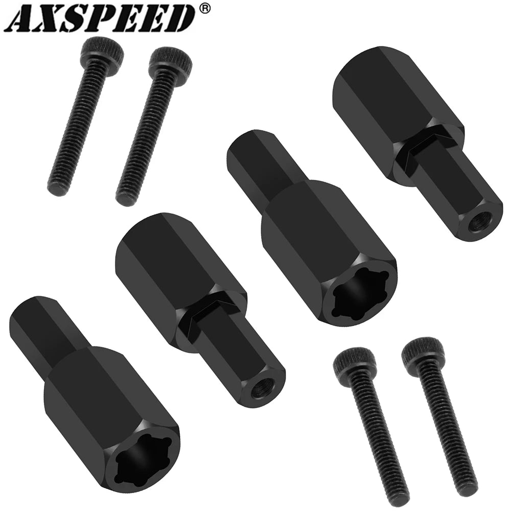 AXSPEED 4Pcs 5mm to 5mm Wheel Hex Hub Adapters for WPL C34 C