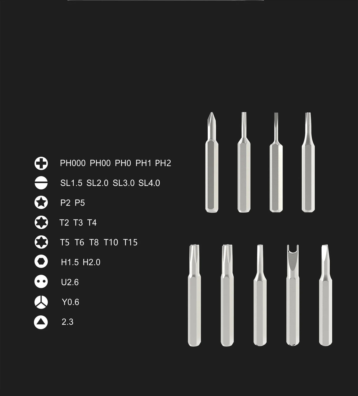 Magnetic Screwdriver Set 24 In 1 Kit Bits Precision Electron