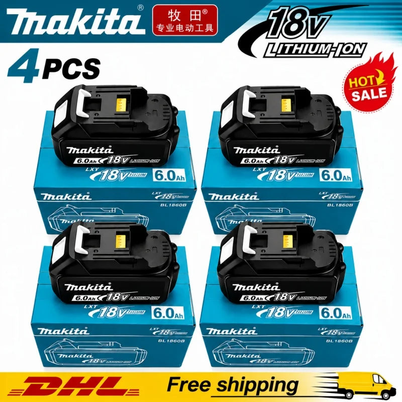 2026 Authentic Makita 6.0Ah Battery Hot Selling 18V Tools Ba