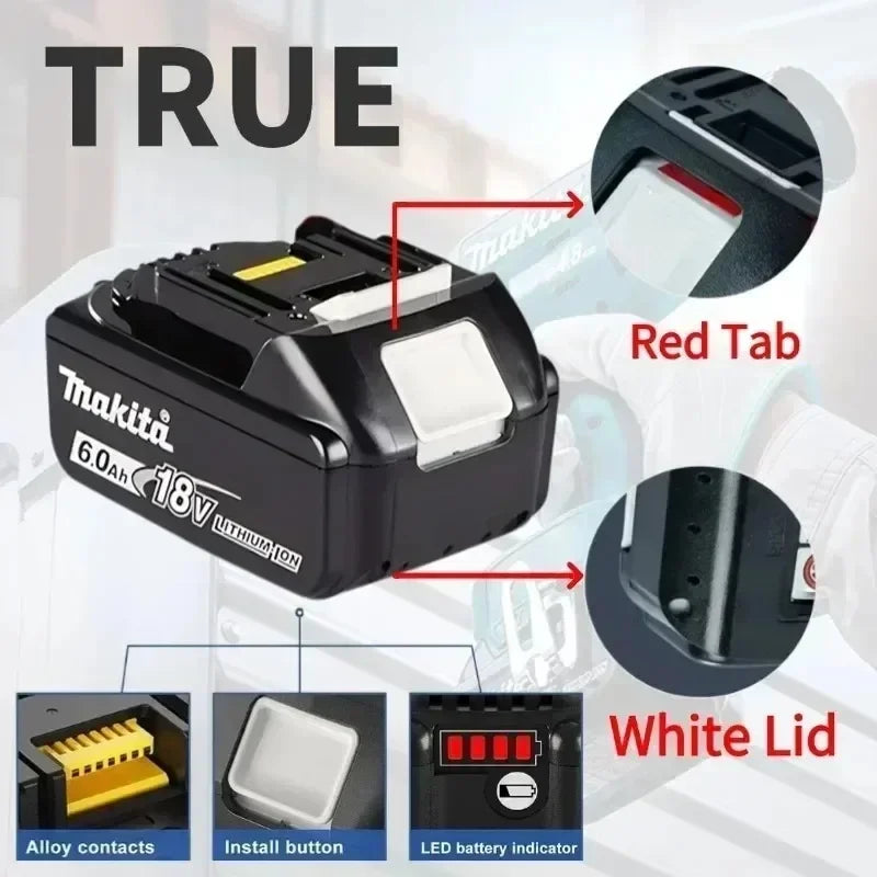 Makita 18V 6Ah Power Tools Battery Original Genuine for Maki