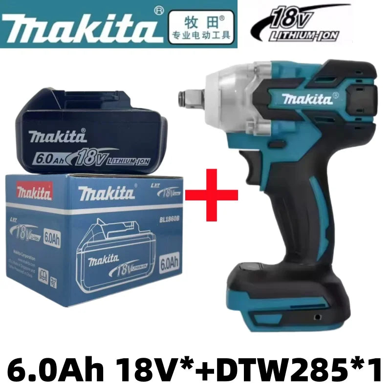 Genuine Makita 18V LXT 6.0Ah Li-ion Rechargeable Battery Replacement for BL1840 BL1850 BL1860 Power Tool Battery