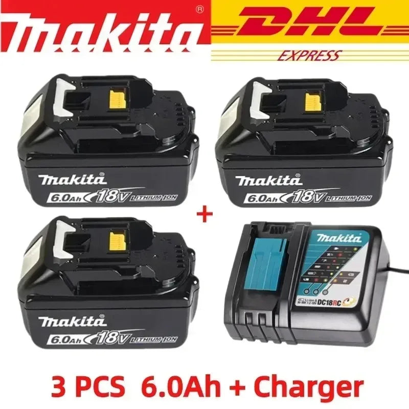 100% Original Makita Battery 18V 6000mAh BL1860B Rechargeable Battery Replace BL1850B BL1830B LXT400 For Makita 18V Power Tools