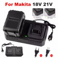 Dual Slot Charger 18V 21V Li-ion Battery Charger for Makita 