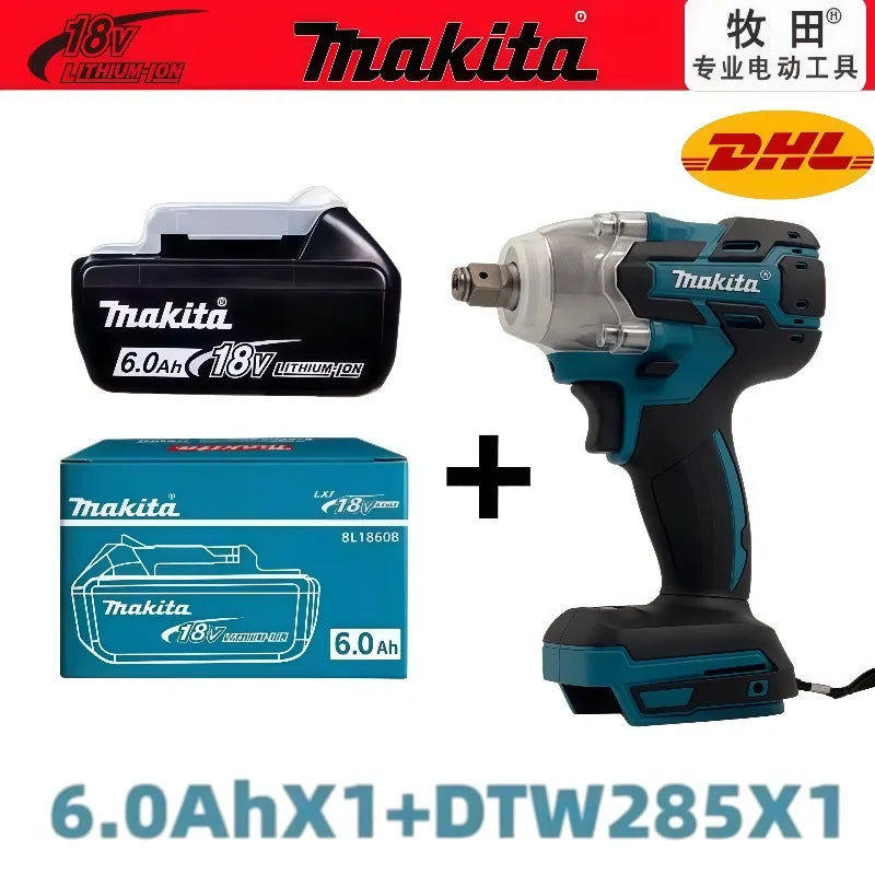 6Ah 100% Original Makita 18V Battery BL1860B Rechargeable Lithium-Ion Battery for Makita 18V Power Tools Replace the Battery.