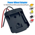 Power Wheel Adapter for Makita/Bosch/Milwaukee/DW/Ryobi 18V 