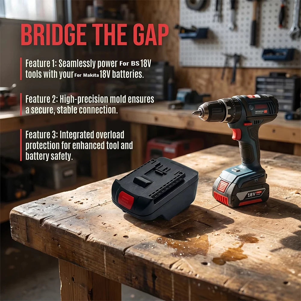 NEW Battery Adapter Converter for Makita 18V Lithium Battery