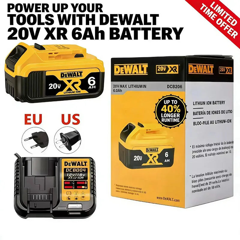 Dewalt 18V 20V 5Ah 6Ah Battery 5000/6000mAh Lithium Ion DCB2