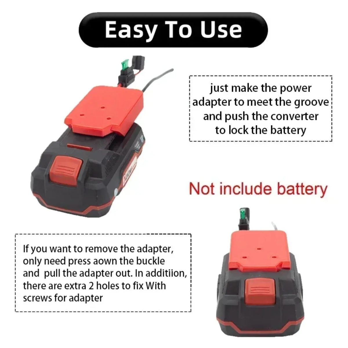 DIY Adapter for Lidl Parkside X20V Li-Ion Battery Adapter Ro