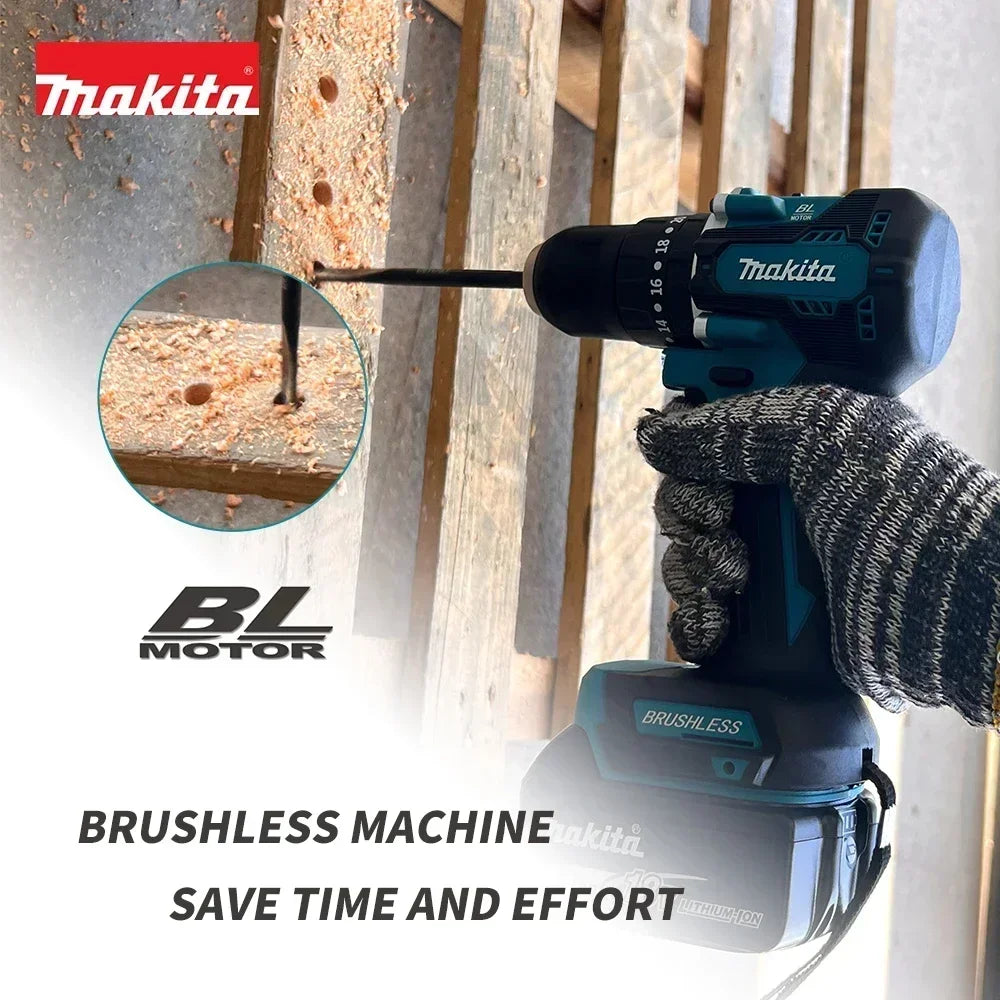 Makita DDF487 18V Brushless Cordless Drill Driver Compact Hi