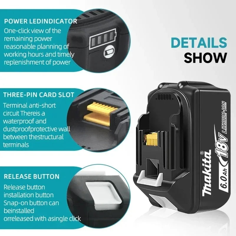 Original Makita 18V Battery Rechargeable Power Tool Makita 1