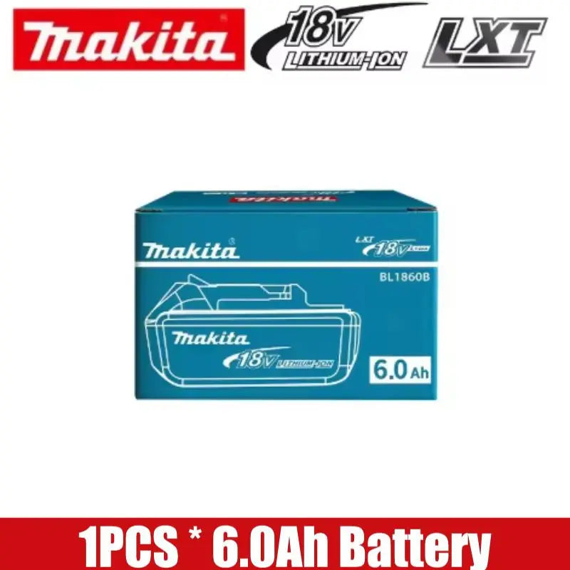 6Ah 100% Original Makita 18V Battery BL1860B Rechargeable Lithium-Ion Battery for Makita 18V Power Tools Replace the Battery.