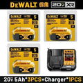Dewalt 20V 6.0Ah Battery 5.0Ah Power Tool Replacement Battery Dewalt DCB206 DCB205 DCB1104 Charger Battery Bundle Available