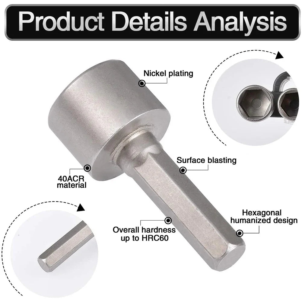 9/14pcs/set 5mm-13mm Hex SocketS Sleeve Nozzles Nut Driver S