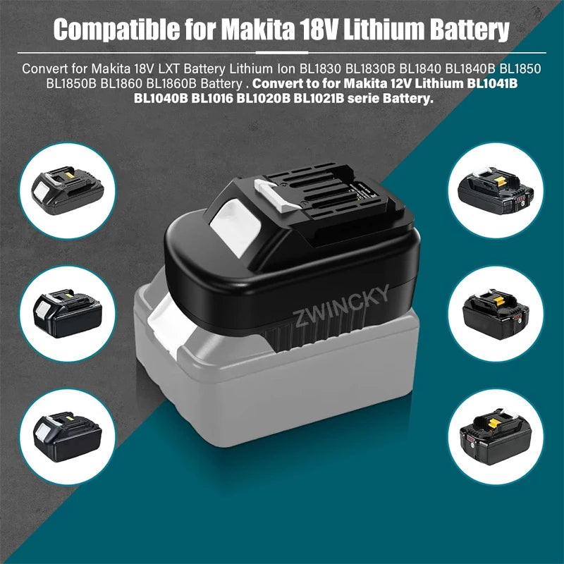 Battery Adapter Converter for Makita 18V Li-ion Battery for 
