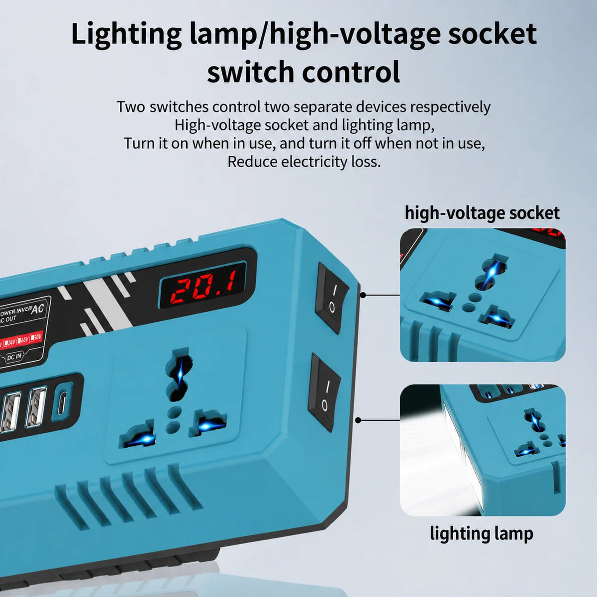 Power Tool Accessories 18v 20v To 220v Battery Power Convert