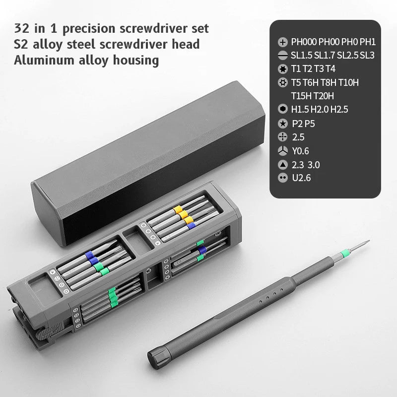 Precision Screwdriver Set 8 32 43 46 in 1 Torx Hex Phillips Magnetic Screwdriver Bit Phone Watch Laptop Mini Repair Tool Set