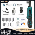 Hippcron 12V Cordless Electric Ratchet Wrench with 3/8 Ratch