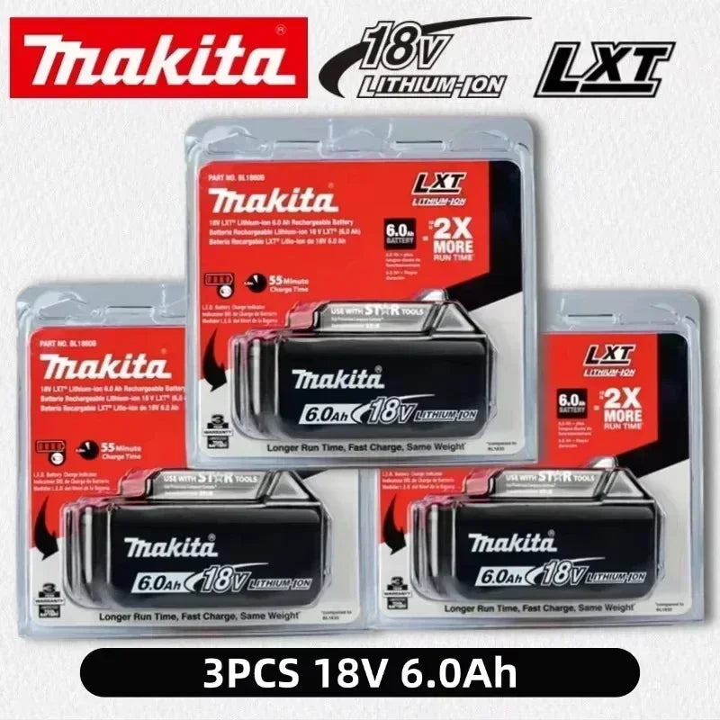 100% Original Makita 18V 6.0Ah Rechargeable Battery For Makita BL1830 BL1830B BL1840 BL1840B BL1850 BL1850B Power Tools Battery