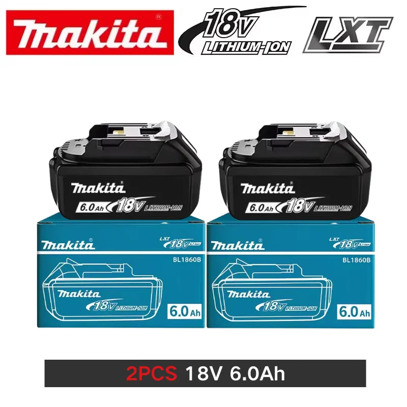 Original Makita 18V 6.0Ah 9.0Ah 5.0Ah Rechargeable Lithium Battery High Capacity for Makita Power Tool Battery+charger+drill