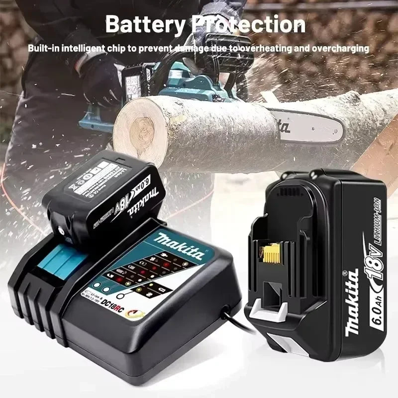 Makita 18V BL1860B Rechargeable Battery for 18V Power Tools 