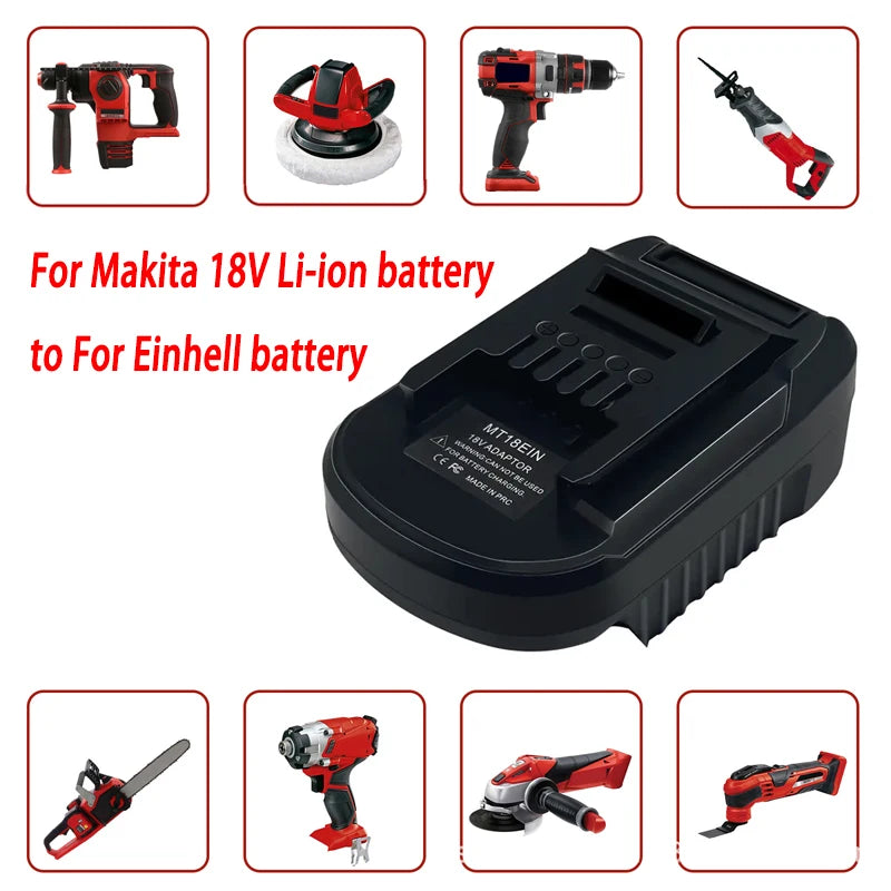 Adapter for Makita 18V To for Einhell 18V Li-Ion Battery Rep