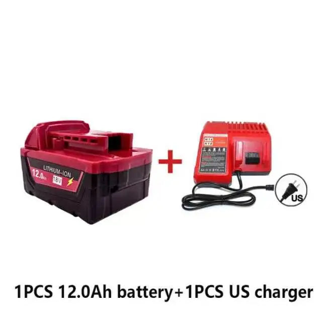M18 For Milwaukee 18V Power Tool Battery Charger BR XC M18B5 48-11-1860 Built-in 18650 Power Tool Battery 6.0Ah/9.0Ah/12.0Ah