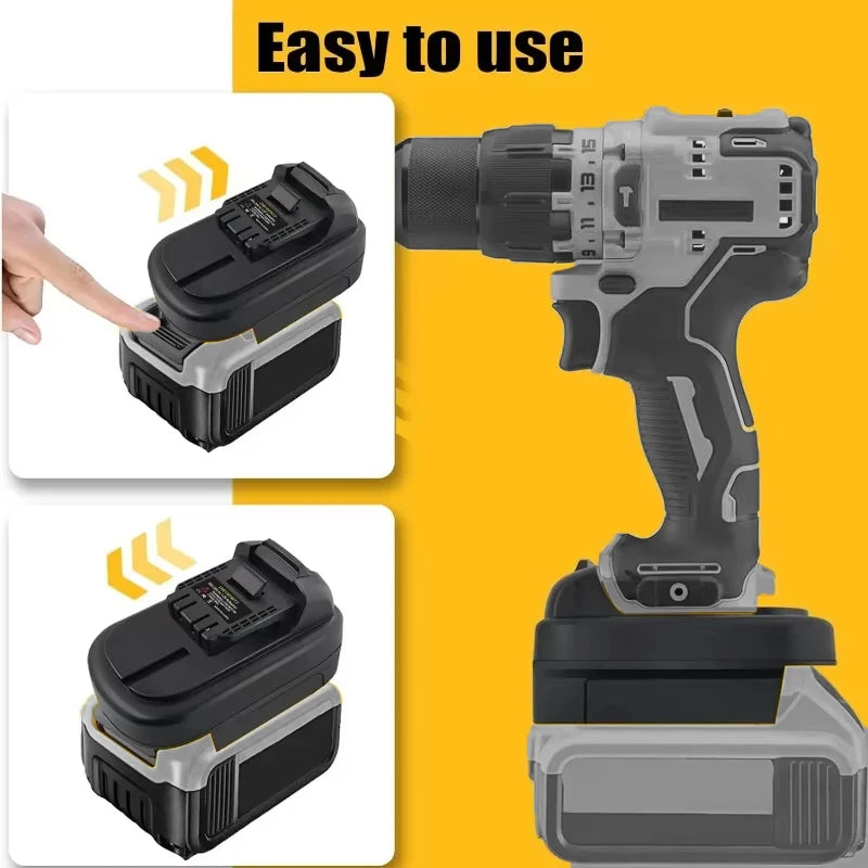 Battery Adapter for Dewal 20V to 12V Power Tools DM18DW12 Ad