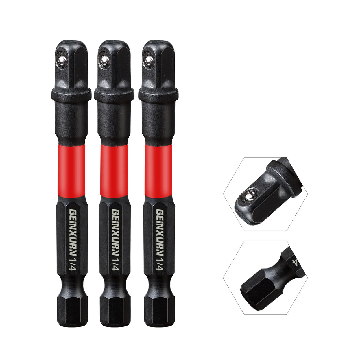 Geinxurn 1/4 Impact Socket Driver Set 3Inches Extension Bit 