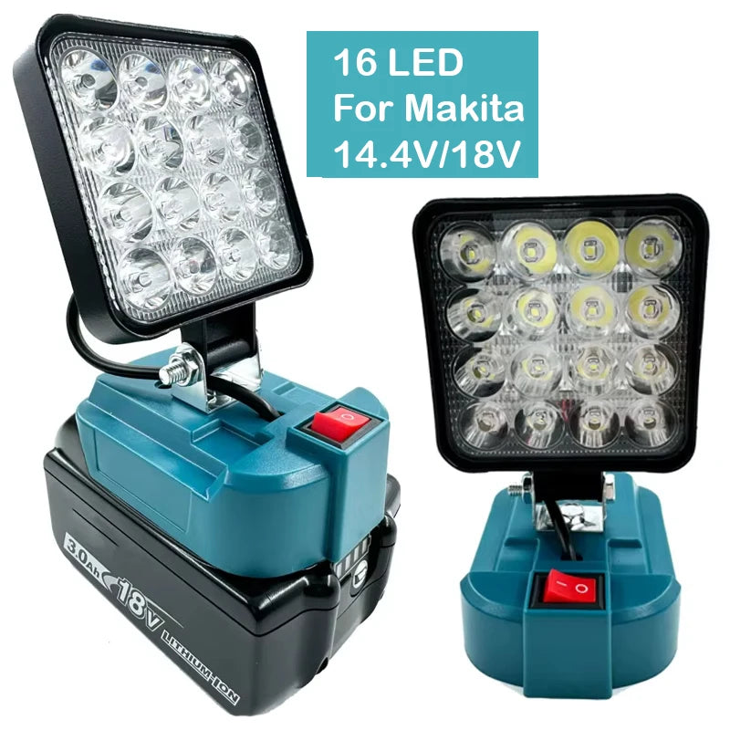 For Makita 14.4V-18V Li-ion Battery Lantern Outdoor Flashlig