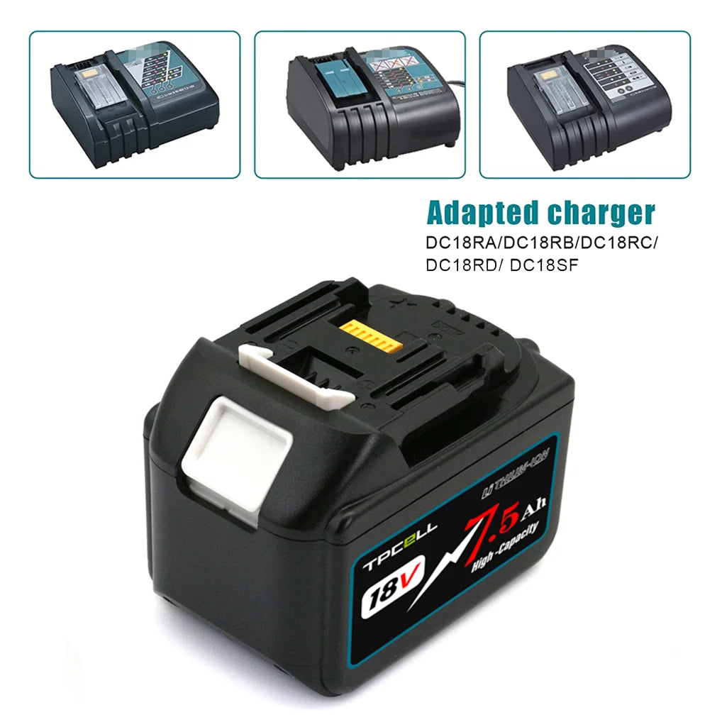 TPCELL 18V 7.5AH/9AH For Makita 18V Battery Power Tools Li-i