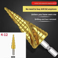 HSS Step Drill Bit 4-12mm 4-20mm 4-32mm Hex Titanium Cone Hole Cutter Multifunction Reamer Plate Iron Aluminum Plate Drilling Me