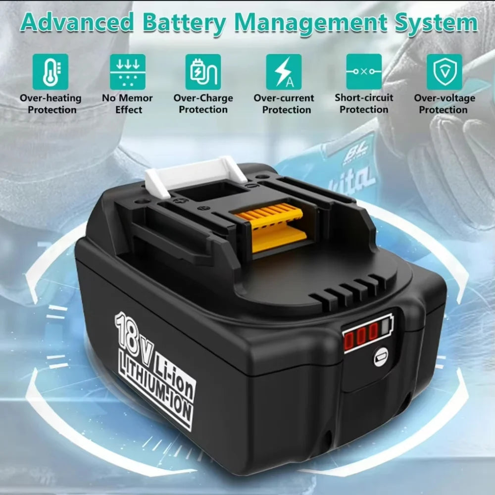 18V 4.0Ah Battery for Makita Rechargeable 18650 Lithium Ion 