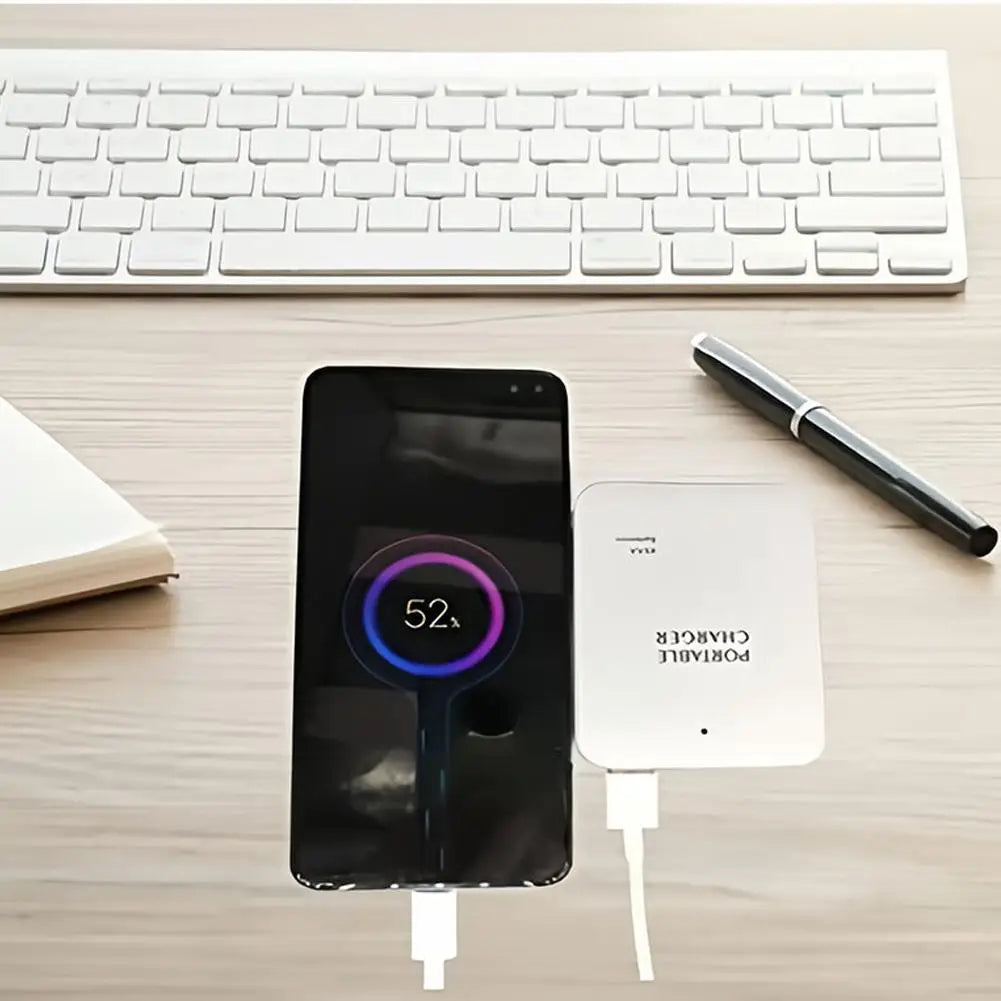4 AA Portable Charger USB Battery Power Bank LED Light Outdo