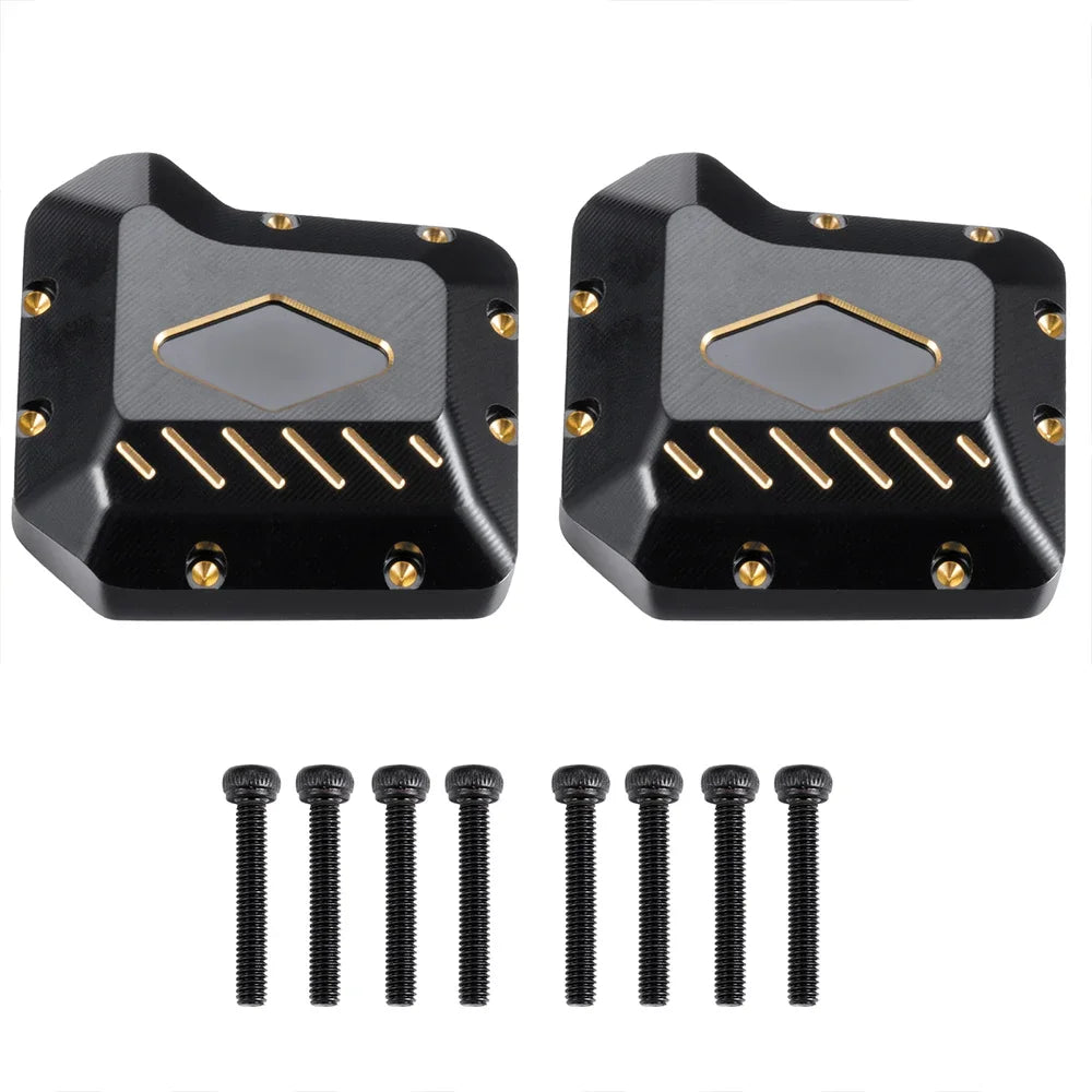 AXSPEED Brass Axle Housing Cover Differential Cover Counterweight for 1/10 TRX4 TRX6 RC Crawler Car Upgrades Parts