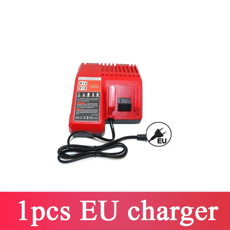 For Milwaukee M18 Power Tool Battery Charger BR XC 18V Milwaukee M18B5 48-11-1860 Built-in 18650 Battery 6.0Ah/9.0Ah/12.0Ah
