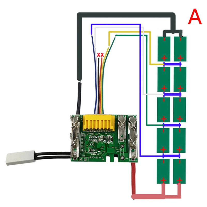 Circuit Board PCB/LED For 18V 3 6 9Ah Bl1830 Power Tool Lithium Battery Protection Circuit Board