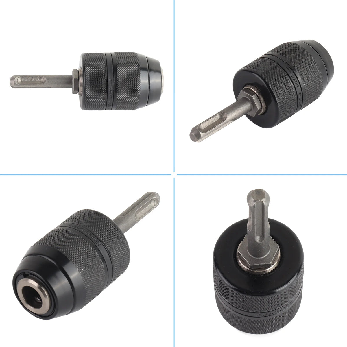 2 13mm Capacity Metal Keyless Lathe Drill Chuck Converter wi