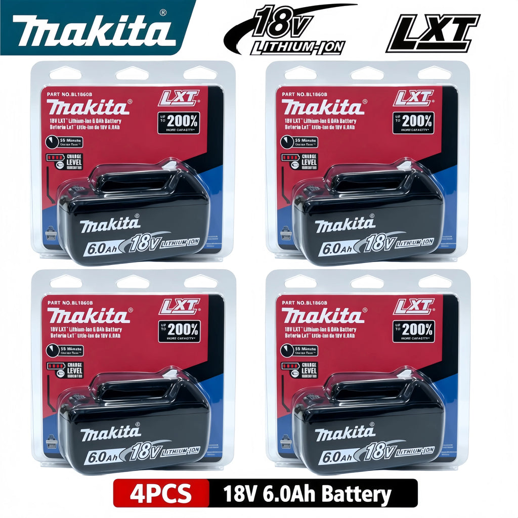 100% Original Makita 18V 6.0Ah Rechargeable Battery For Makita BL1830 BL1830B BL1840 BL1840B BL1850 BL1850B Power Tools Battery