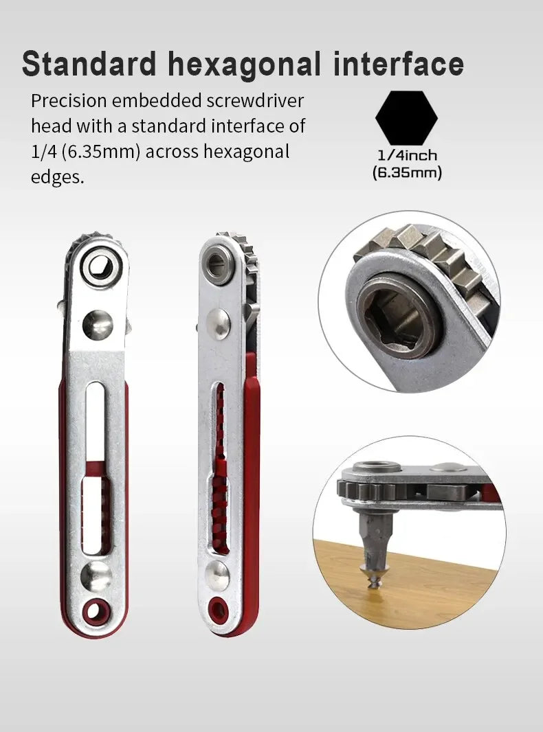 Right Angle Screwdriver Set Mini Ratcheting 90 Degree Offset
