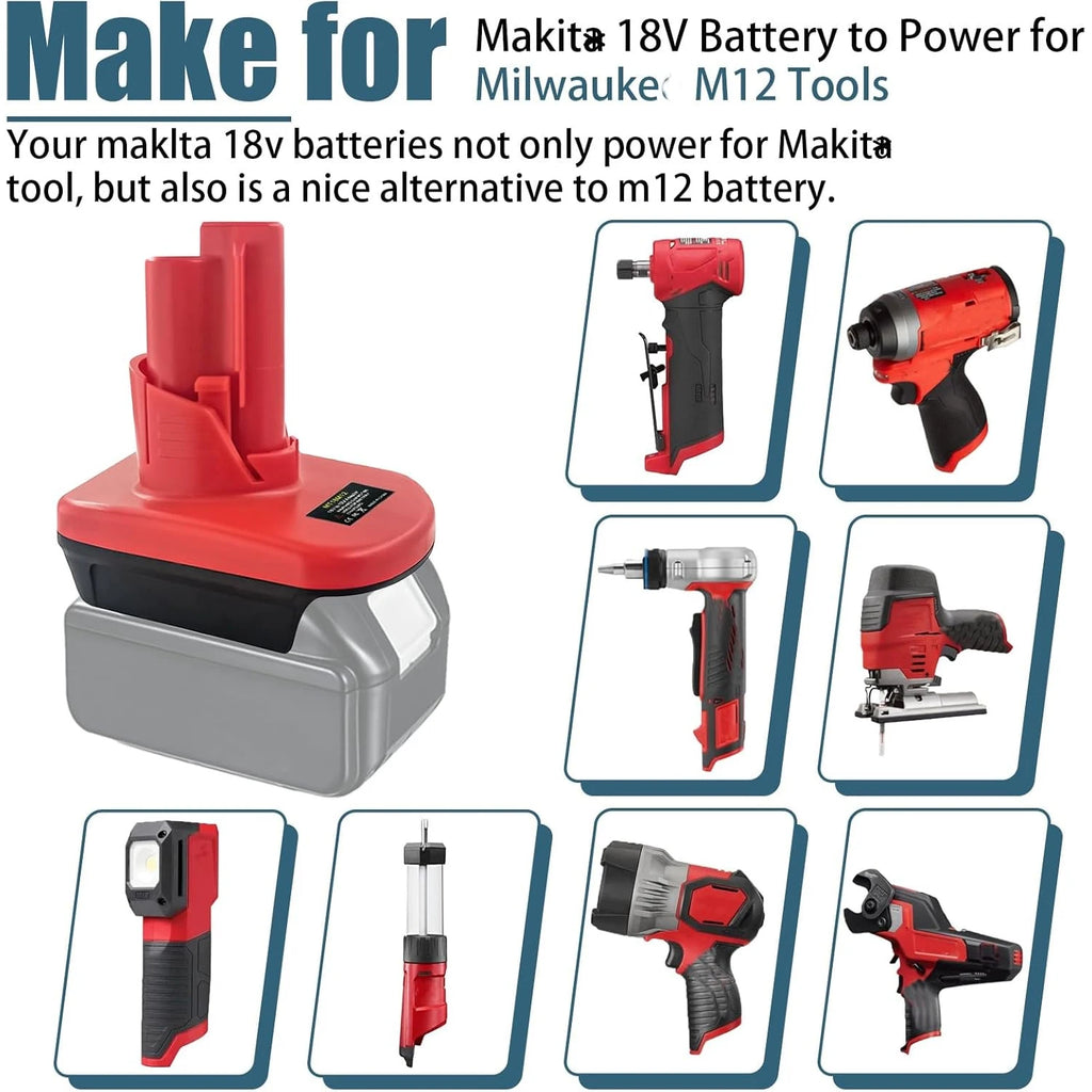 Battery Adapter For Makita 18V BL1850 BL1860 Battery work fo