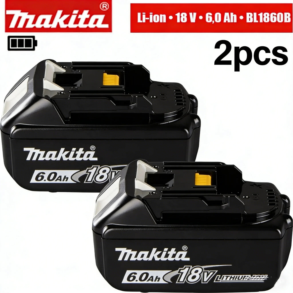 Original makita 18v battery Rechargeable Power Tool makita 18v Battery Replaceable 6Ah battery Lithium-ion 1850 BL1860B 6ah