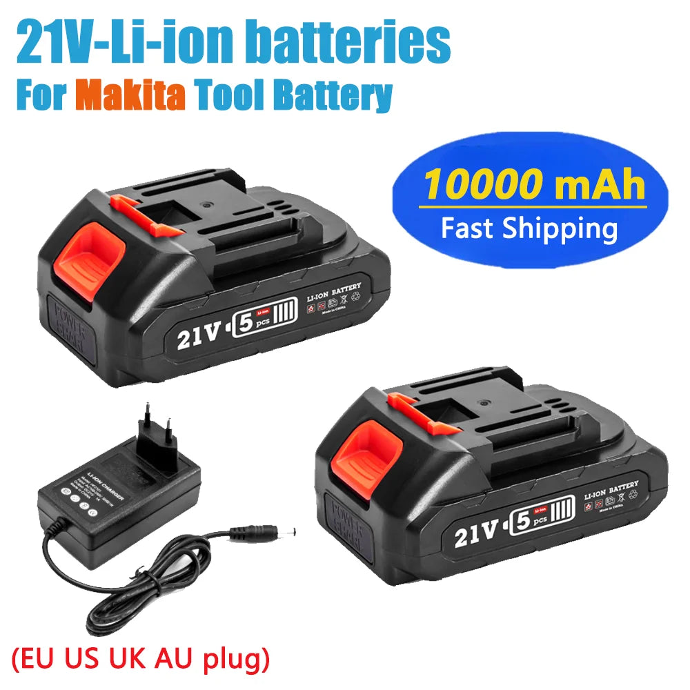21V Rechargeable Lithium Ion Battery for Makita 18V/21V Cord