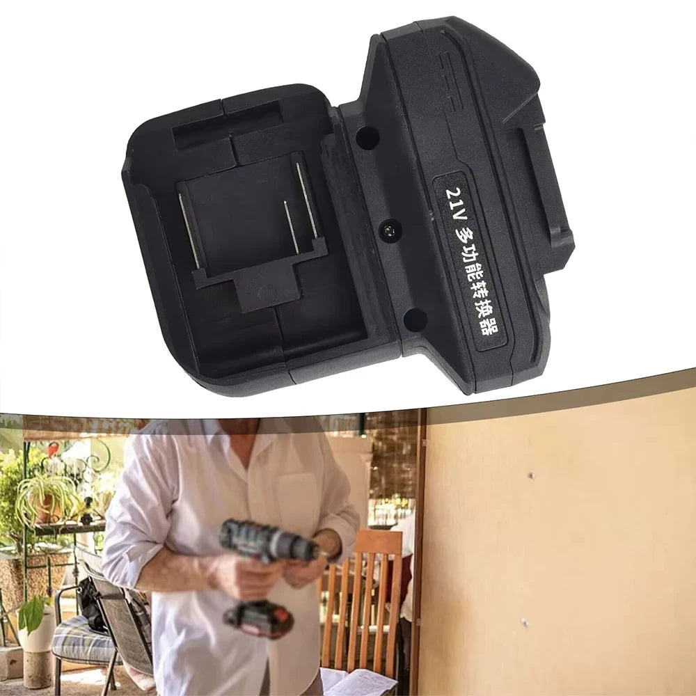 2 in 1 Battery Converter for Impact Drill Wrench Screwdriver
