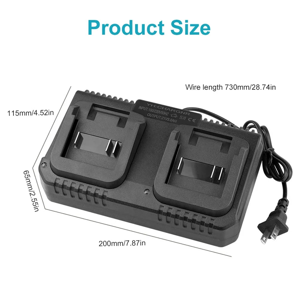 3A Lithium Battery Charger Fast Charging EU/US Plug Power To