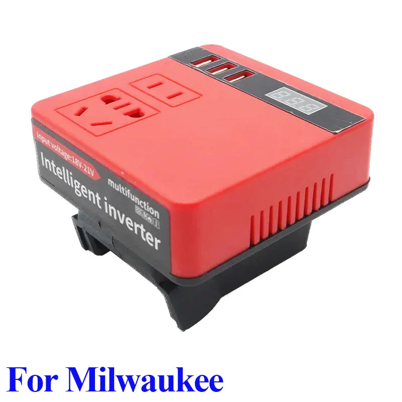 Tool Parts For Makita 18V Lithium Battery For Milwaukee For M18 For DeWalt For DaYi 220V Intelligent Inverter USB Power Bank