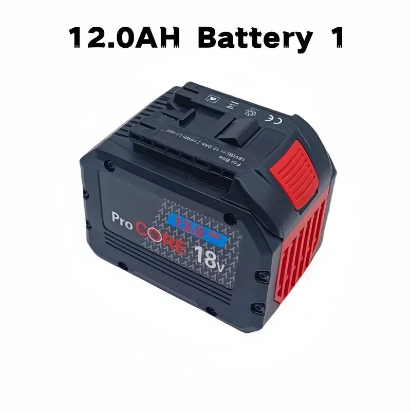 ProCORE 18V 4AH 8Ah 12Ah replacement battery for Bosch 18V cordless tools BAT609 BAT618 GBA18V 21700 high power 5C power cell