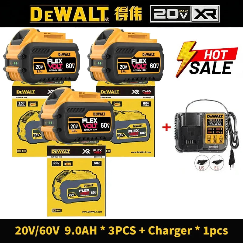 100% Authentic Dewalt 18V/20V 6000Ah Battery Li-lon Power Tool Replacement Battery DCD805 DCB202 DCB205 DCB206 DCB209 Big Sale